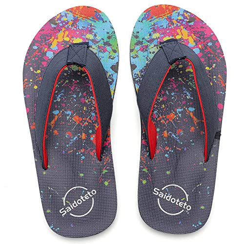Image of Saidoteto Boys Girls Flip Flops Child Summer Slip-on Thong Sandals Beach Pool Water Shoes(Little /Big Kid)