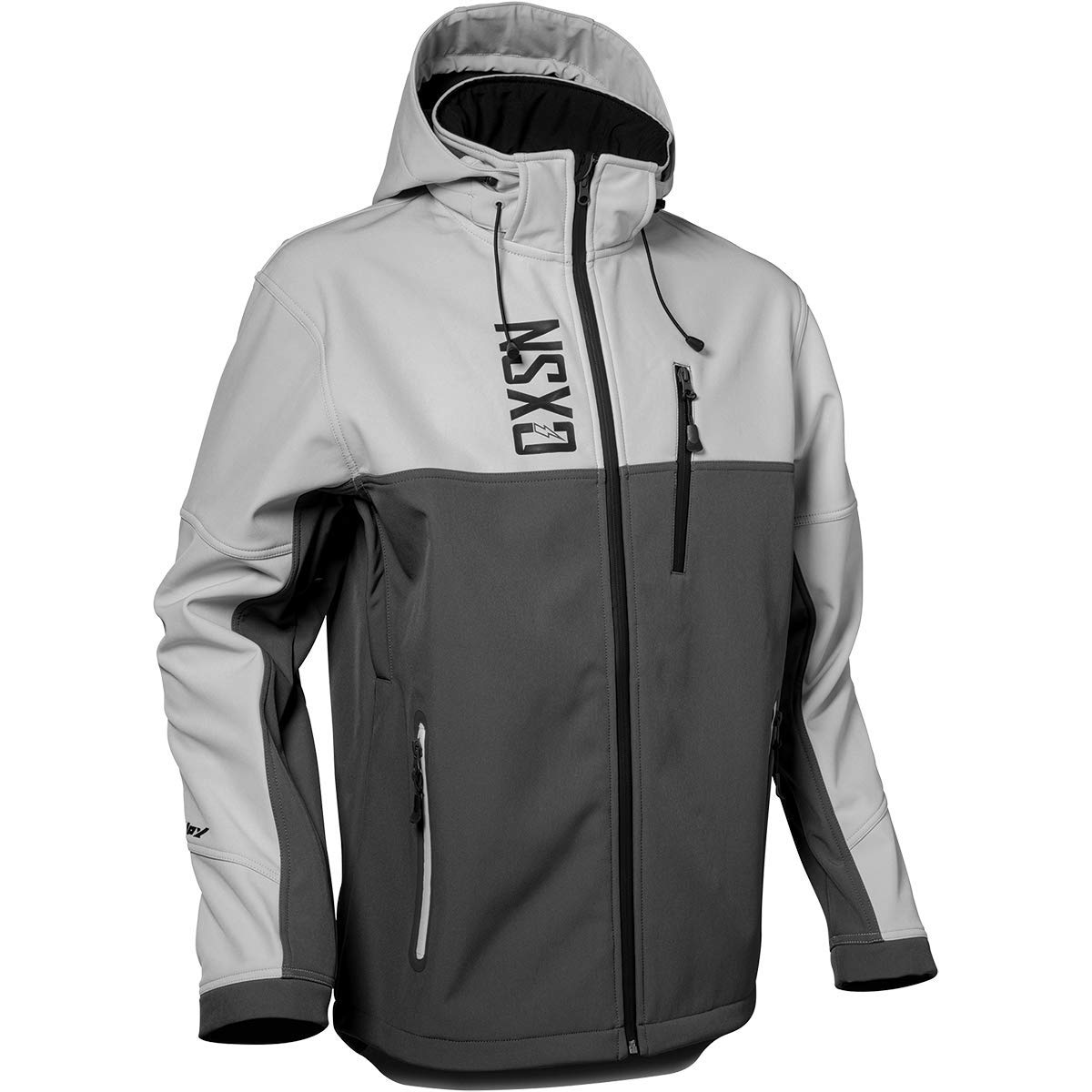 Castle X Men's Barrier G4 Tri-Lam Snowmobile Jacket (Silver/Charcoal/Black - Medium)
