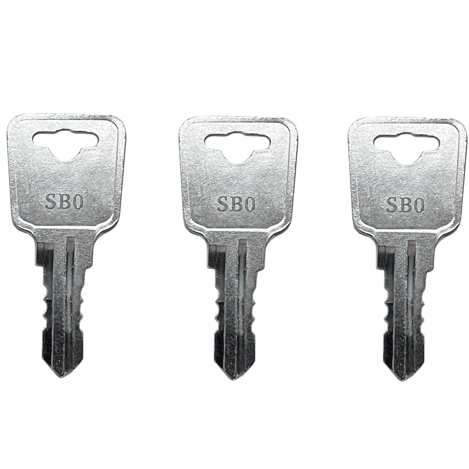 3) SB0 - SB9 Replacement Keys for Sentry Safe Fire Box Chest Locks