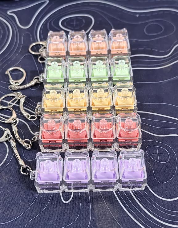 5Pcs Keyboard Fidget Toy for Adults, Cute Fidget Keyboard Clicker