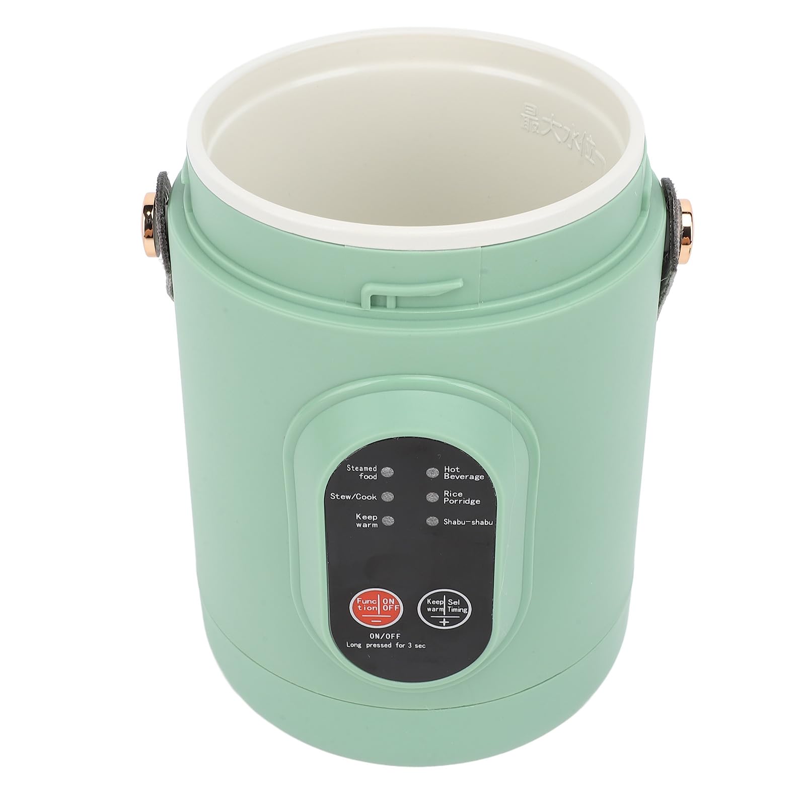 AYNEFY Stainless Steel Portable Electric Pot Mini Multifunction 500W Travel Cooker, Easy to Use Handle Design, 12 Hour Reservation Function for Travel, Camping (US Plug 110V)