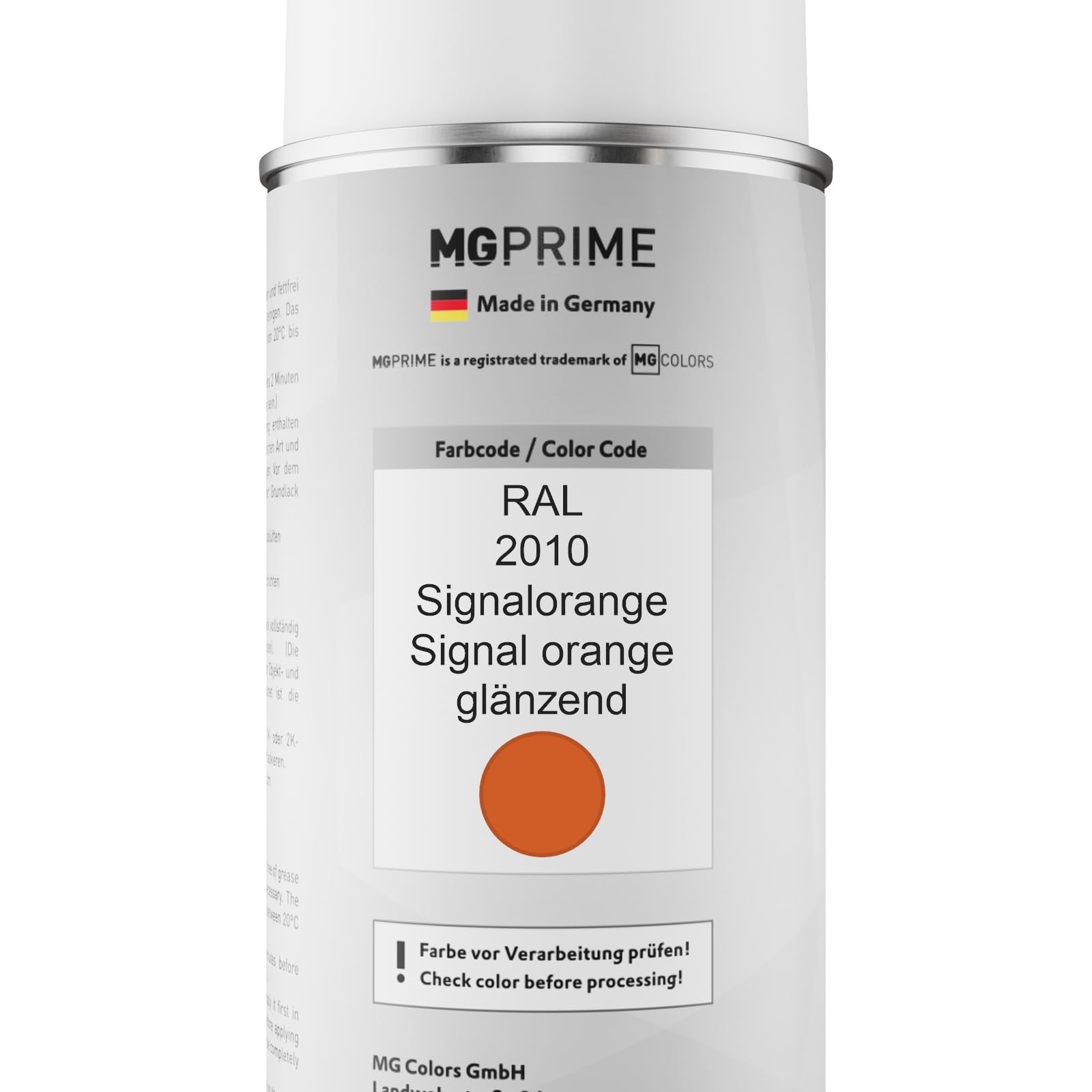 Peinture aérosol RAL 2010 orange signal