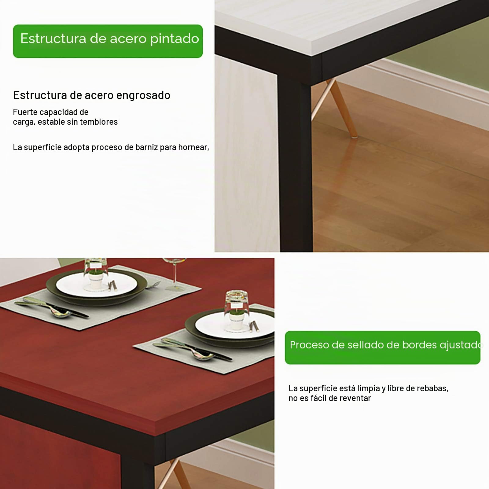 Mesa Plegable Montada en la Pared - Mesa de Cocina y Comedor Flotante Convertible para Espacios Pequeños, Escritorio de Oficina en CAS