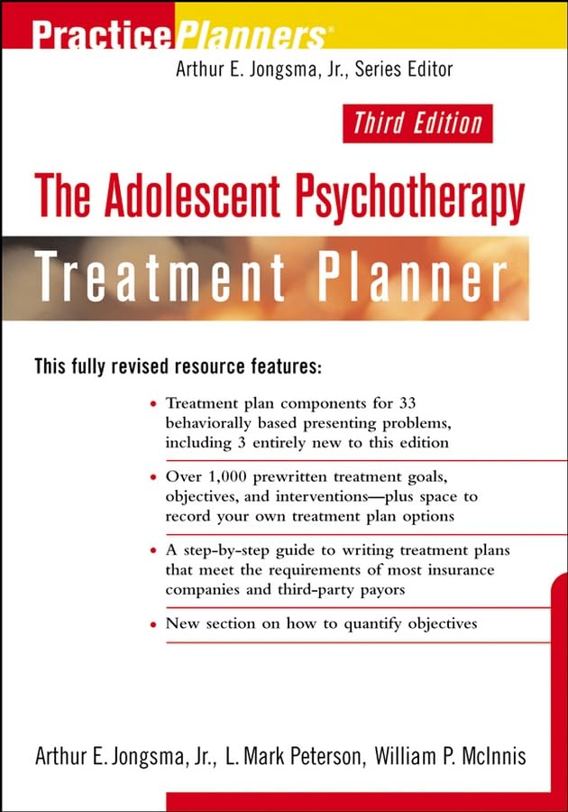 Buy The Adolescent Psychotherapy Treatment Planner (PracticePlanners) — BookShops.in