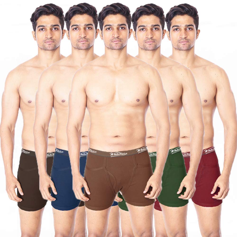 white rose Men's Pocket Rib Trunks-picture-31