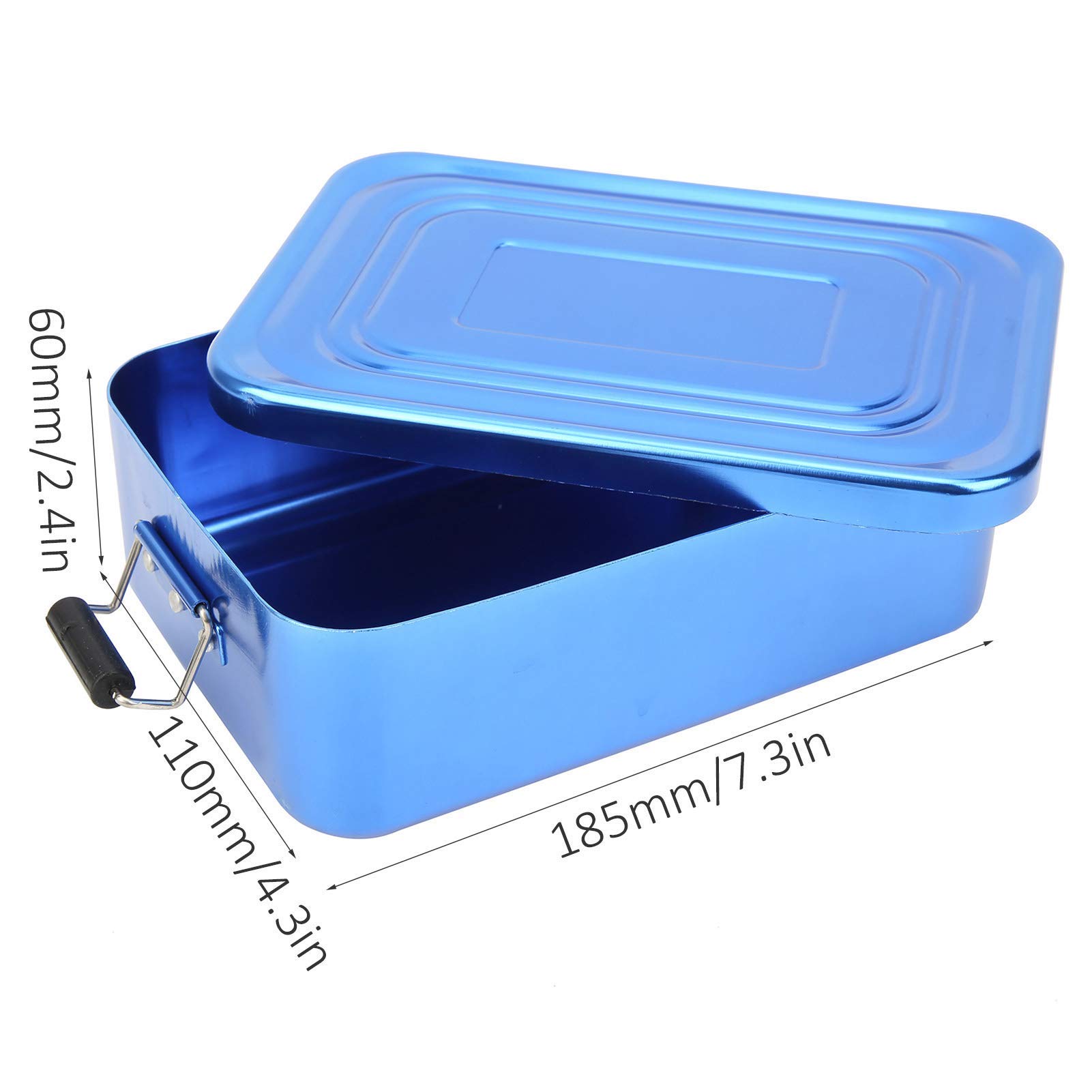 Bento Box Semplice, Scatola da Pranzo in Alluminio con Coperchio a Tenuta Stagna, Bella E Portatile, Adatta per Famiglia, Campeggio, Viaggi, Picnic