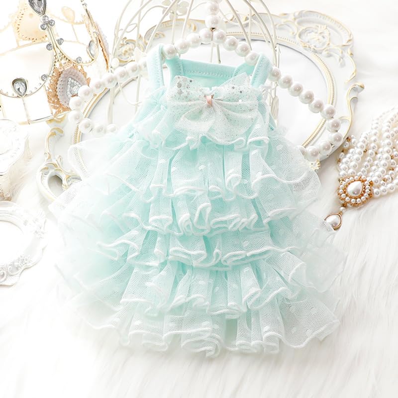 Vestido de boda para perros pequeños XL azul miniatura 3