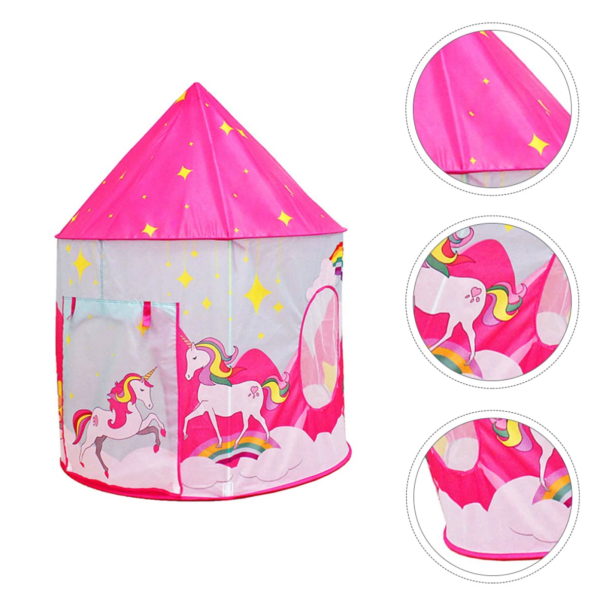 Toddmomy Gioco Portatile Pieghevole per Bambini Rosa Poliestere Leggera e Resistente per Feste e Camera da Letto