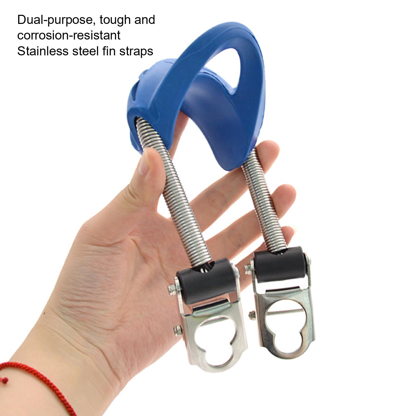 Cinghia per pinna sommergibile, 1 paio di pinne a molla in acciaio inox, cinghia per tallone con chiusura rapida, accessori per immersioni subacquee e pesca a lancia