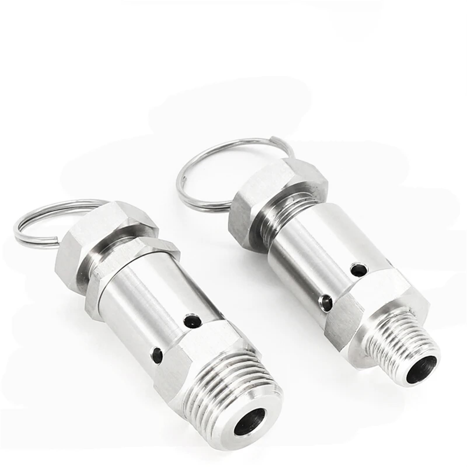1/4 1/2 pollici in acciaio inossidabile 304 sanitario regolabile valvola di sicurezza di rilascio dell'aria di scarico compressore d'aria for la produzione di birra fatta in casa 1 pz(1/4",1mpa)