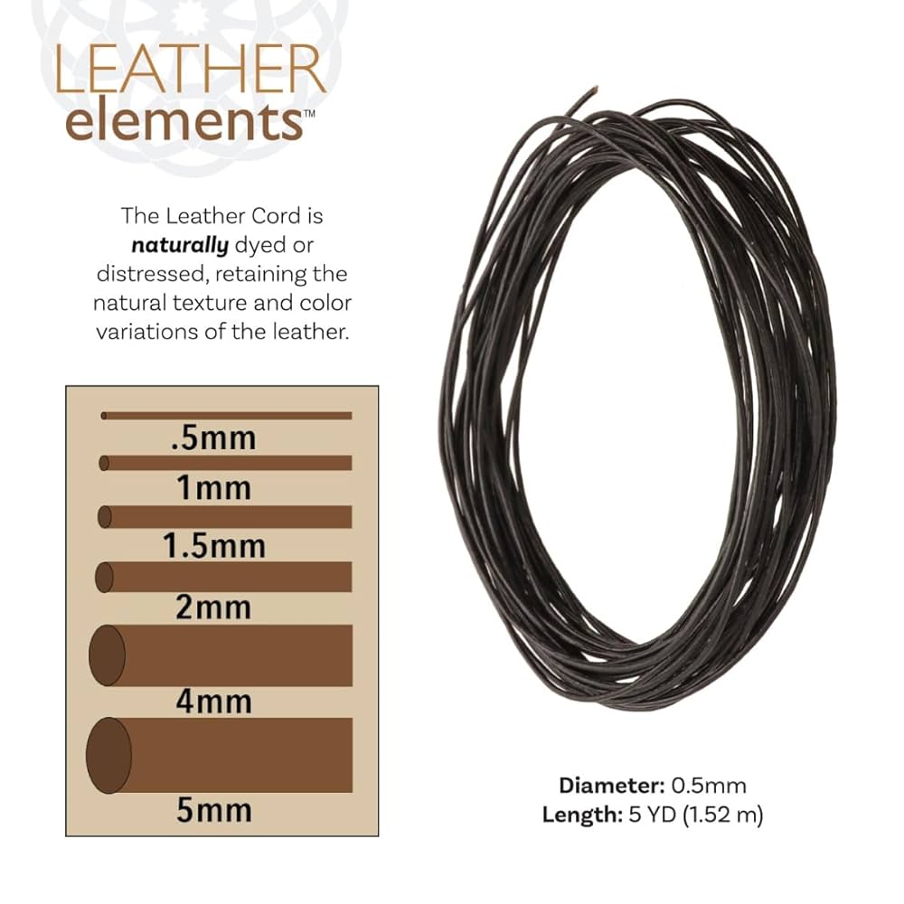 パリージョ　黒　縞模様　大きめ Amazon.com: PH PandaHall 10 Yards Round Braided Leather Cord