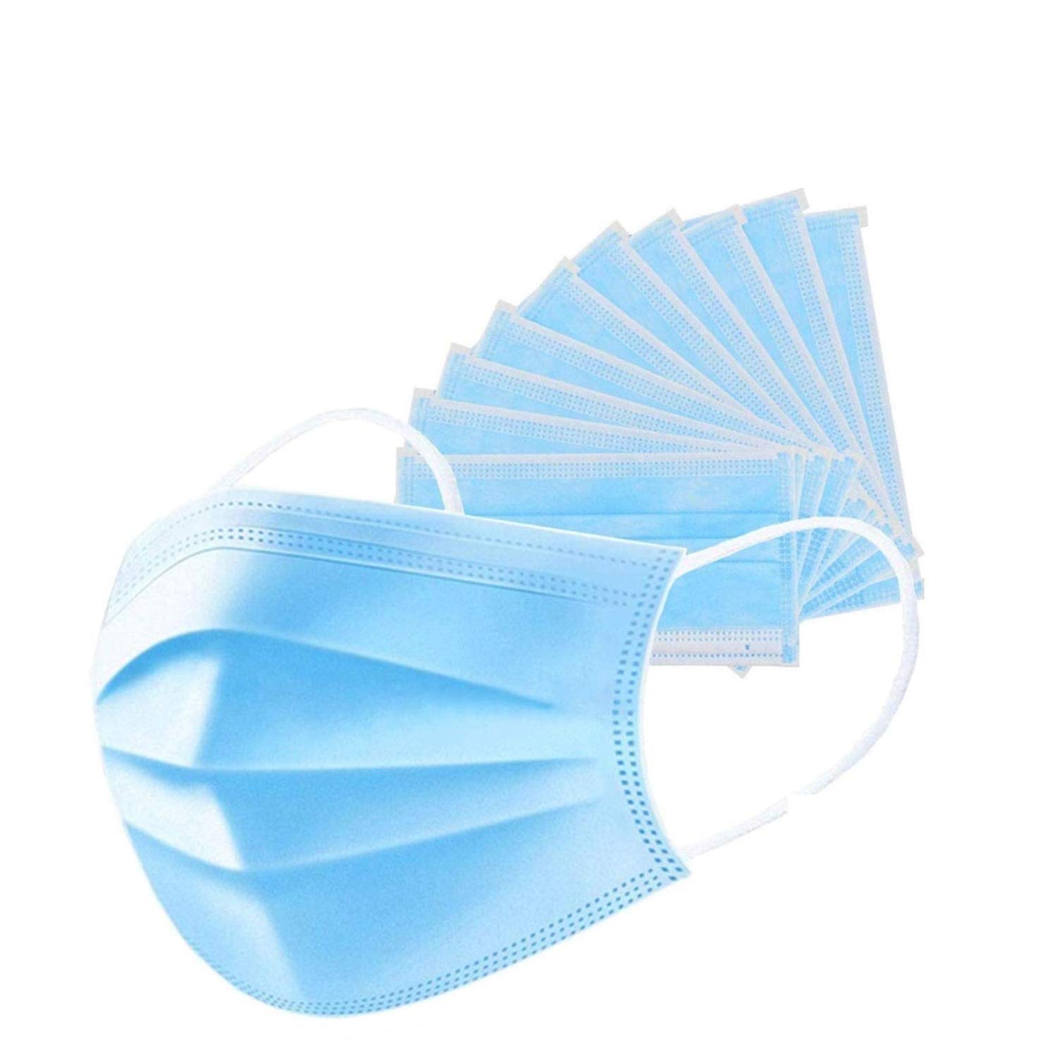 Disposable Cotton Air Pollution and Protection Face Nose Dust Surgical Mask with Tie (Blue, Without Valve, Pack of 20) for Unisex (B088HDRVQX) Amazon Price History, Amazon Price Tracker
