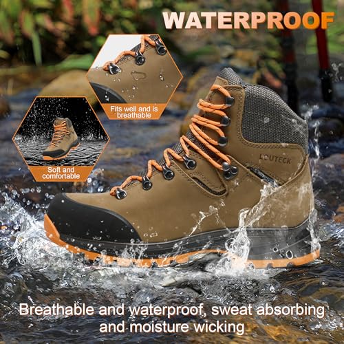 Image of Men's Hiking Boots - Durable and Comfortable Men's Climbing Boots for Rugged Outdoor Adventures, Perfect for Hiking, and Climbing