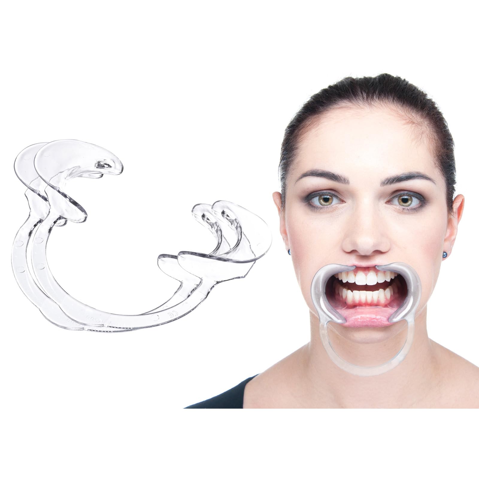 Mouth Opener, Cheek Retractor Dental, Mouth Stretcher 2 PCS Mouth Opener for Teeth Whitening, for Open Mouth Game,Dentistry,Mouthguard Challenge, Teeth Whitening,Suitable for Adults and Kids.