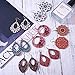 SUNNYCLUE DIY 14 Pares Bohemia Pendientes de Madera para Mujer Declaración Pendiente...