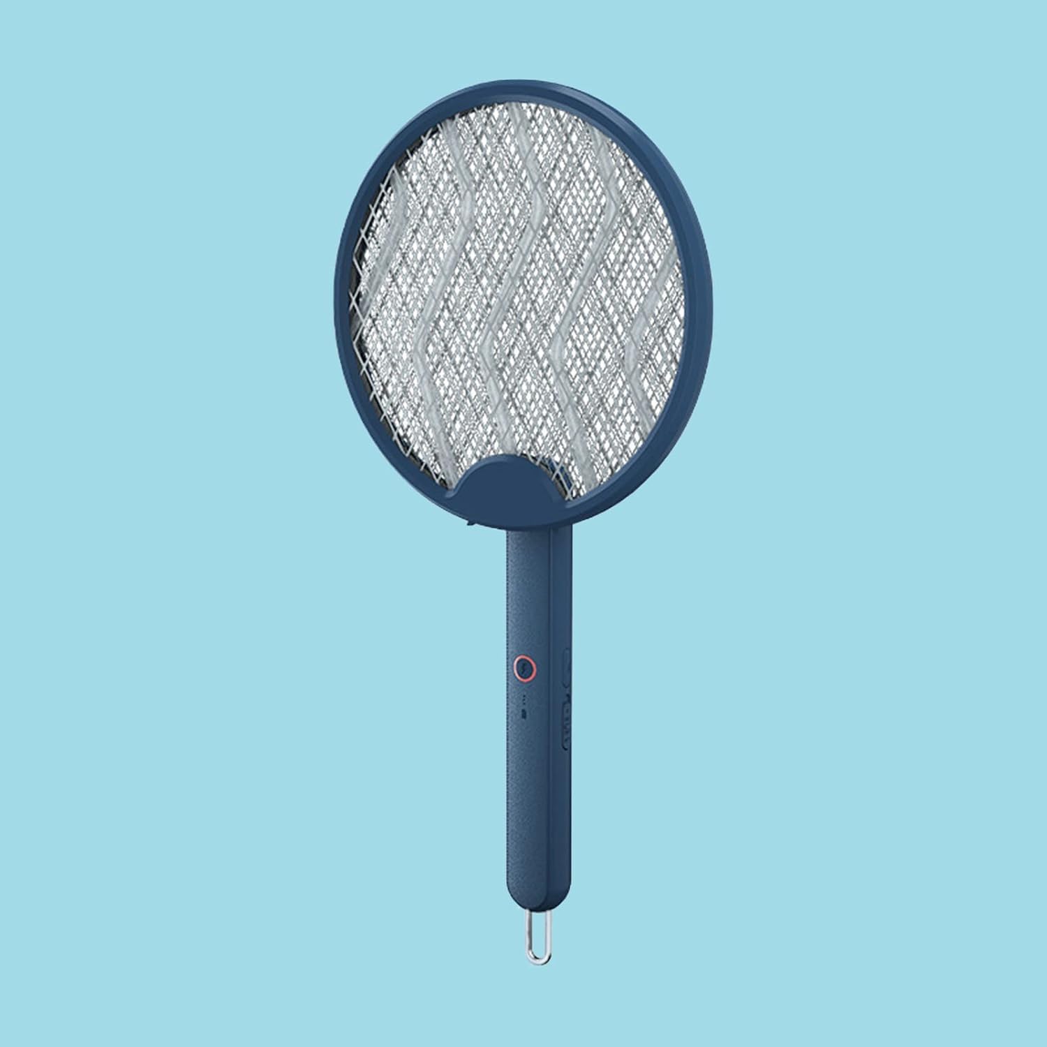 3 in 1 Smart Bug Zapper Mosca Elettrica Zanzara K-iller Pieghevole Ricaricabile B-UG K-iller Racchetta Adatto per Viaggi E Casa al Chiuso con Trappola Luminosa, Blue