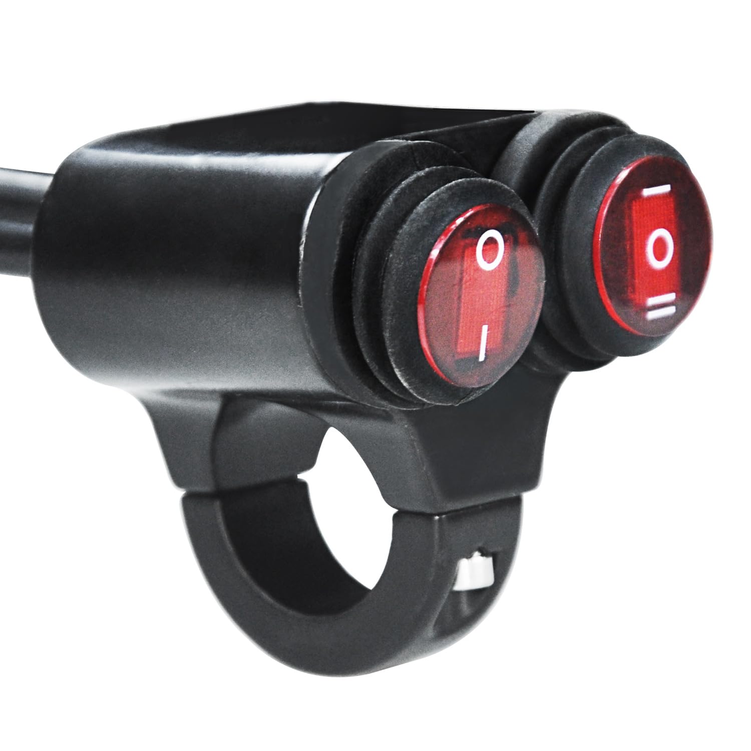 HOLATO 7/8'' Handlebar Double Control Kill Button Switch for ATV Motorcycle Dirt Bike Motorized Bicycle Mini Bike Scooters Ebike Led Headlight Hazard