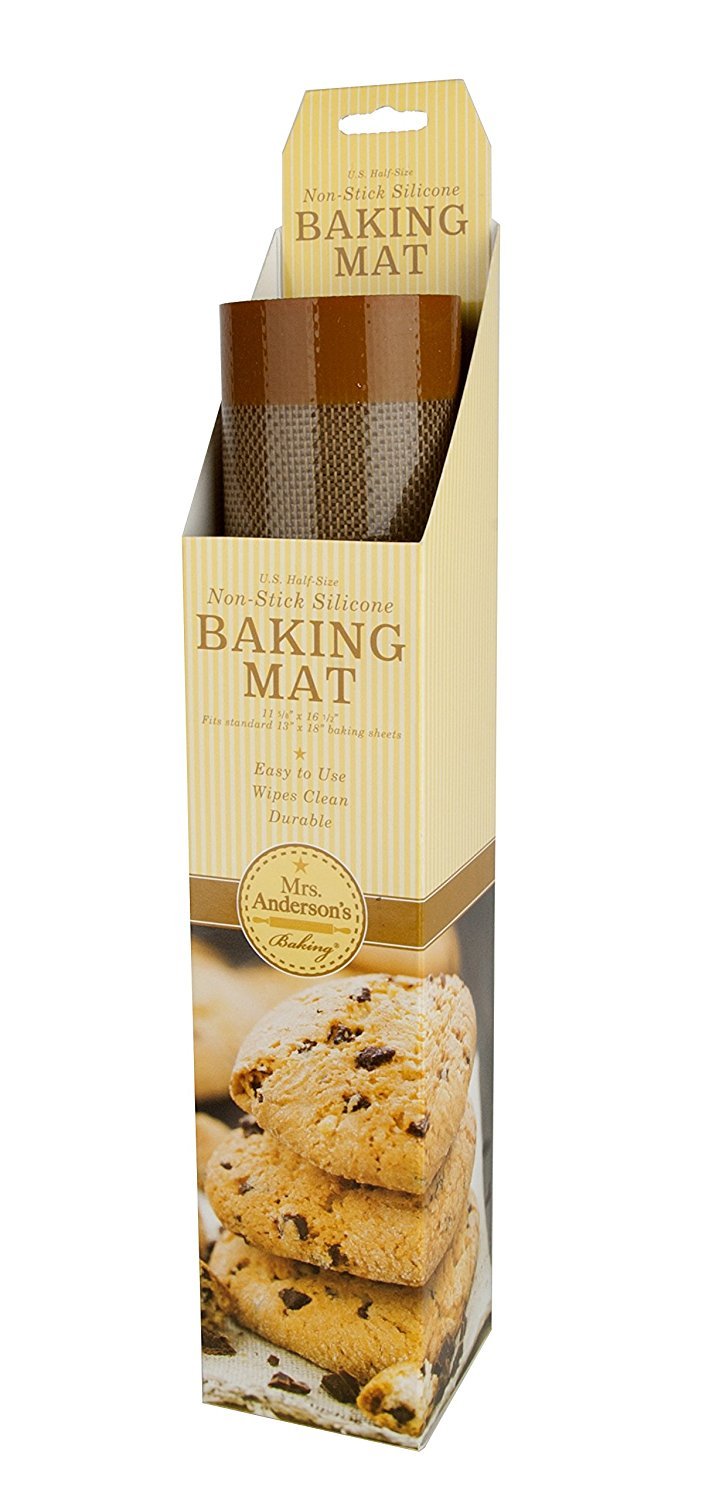 Mrs. Anderson's Baking 60000 Tapis de cuisson en silicone anti-adhésif 30 x 42 cm