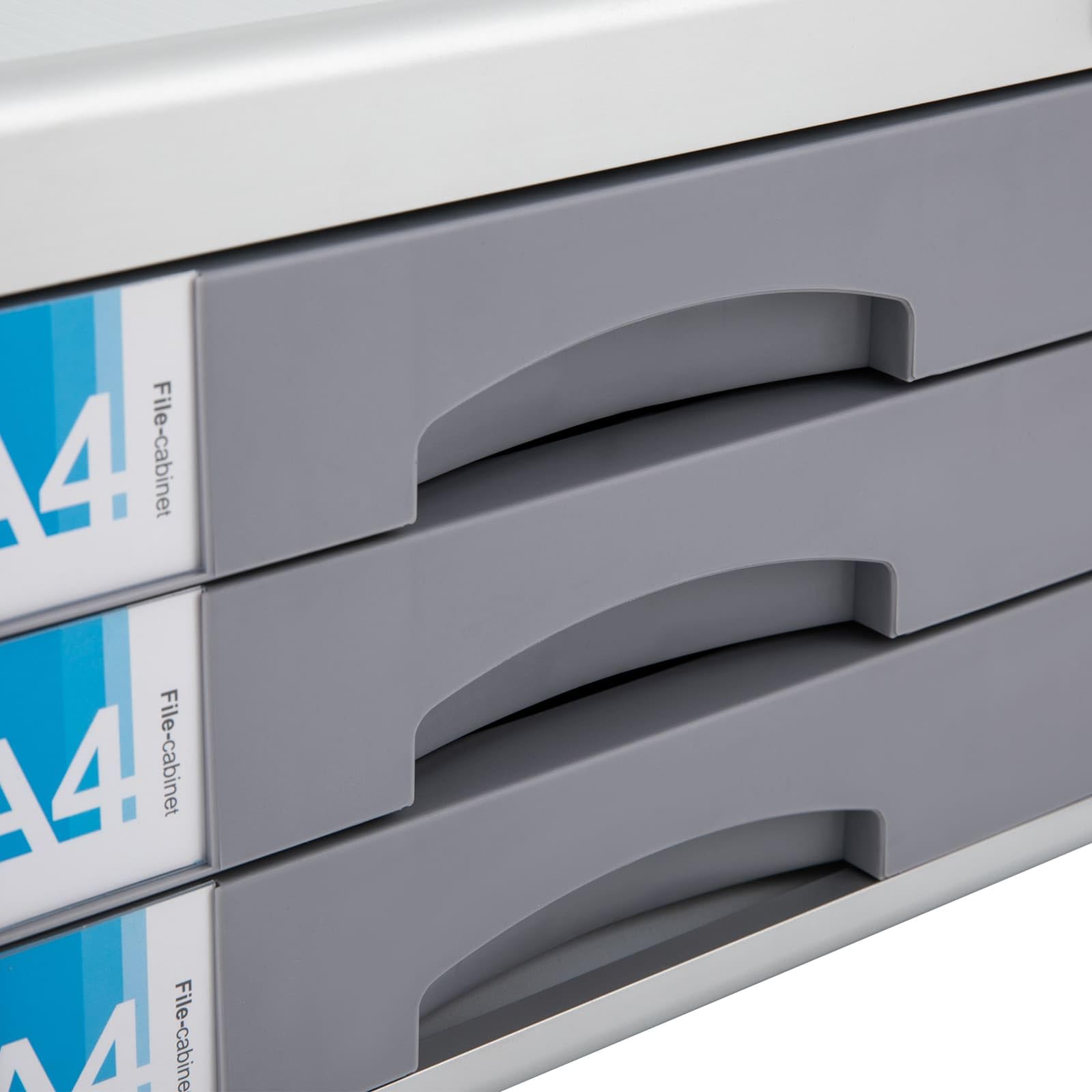 Organizzatore da scrivania in lega di alluminio a 3 livelli, scatola di immagazzinaggio file con cassetti e chiavi, bloccabile, ideale per riporre forniture per ufficio