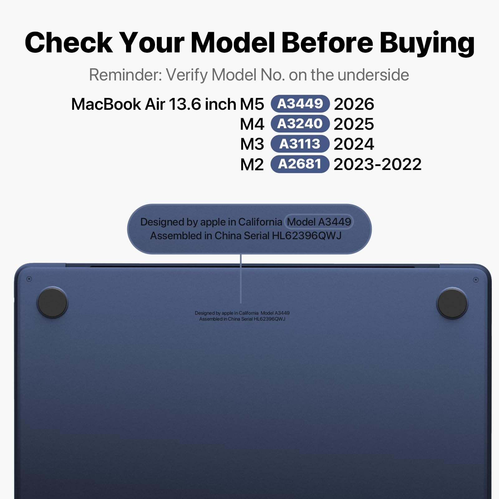 Amazon.com: Custom Case for Apple MacBook Air 13 inch M5 A3449 M4