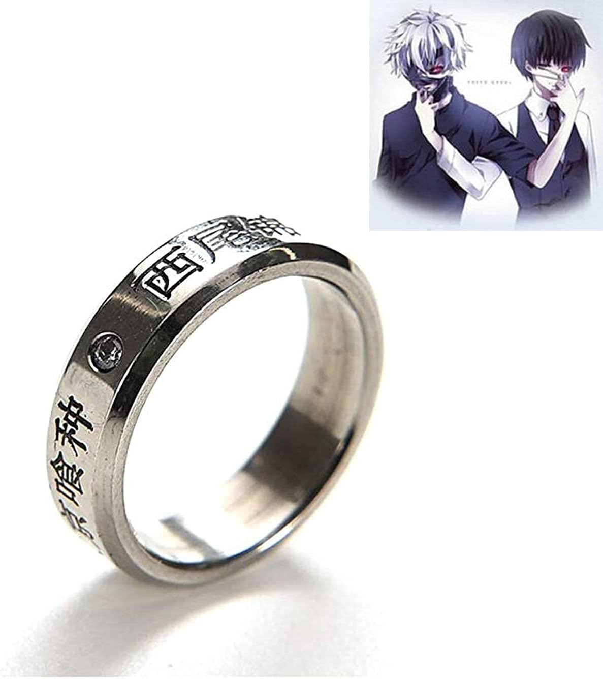 Generic Cosplay Anime Tokyo Ghoul Ken Kaneki Titanium Oomori Yakumo Finger Rings