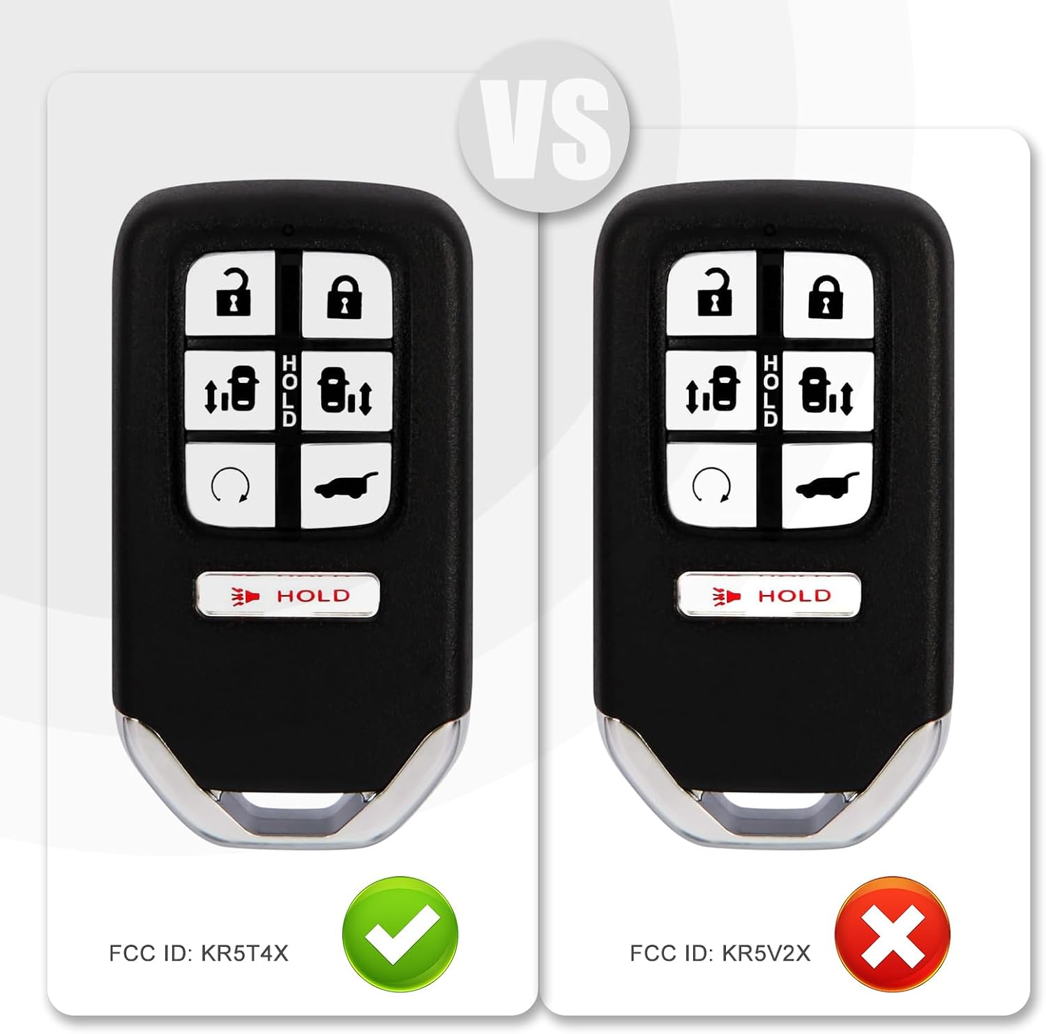USAKeys Smart Car Key Proximity Keyless Entry Remote Control Replacement for 2021 2022 2023 Honda Odyssey KR5T4X (Single)