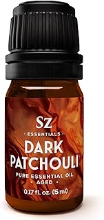 – 5-Year Aged Dark-Patchouli – Premium Essential Oil – Deep, Earthy Aroma | 100% Pure for Aromatherapy, Wellness & Natural Perfumery – DIY | Therapeutic Grade & Vegan – 0.17 fl oz.