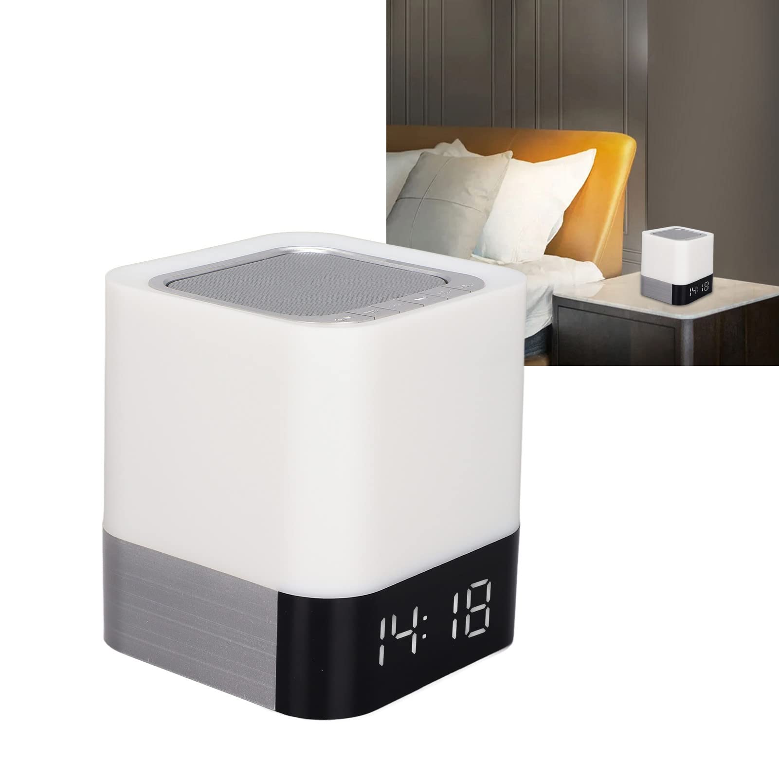 Lampada Bluetooth 5 In 1 Con Sveglia E Speaker: La Compagna Perfetta Per Notte E Giorno! - 4