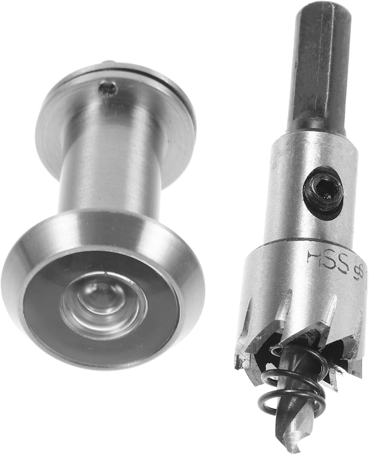 1set Metal Door Peephole Viewer with Drill Privacy Viewer for Inside Apartment Installation High Stability Replace Old Peepholes