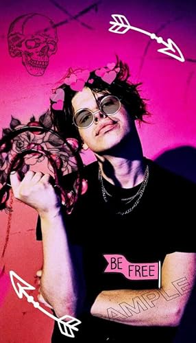 Yungblud Poster English Singer Emo Pop Punk Music Pink Photo Wall Art Picture A4