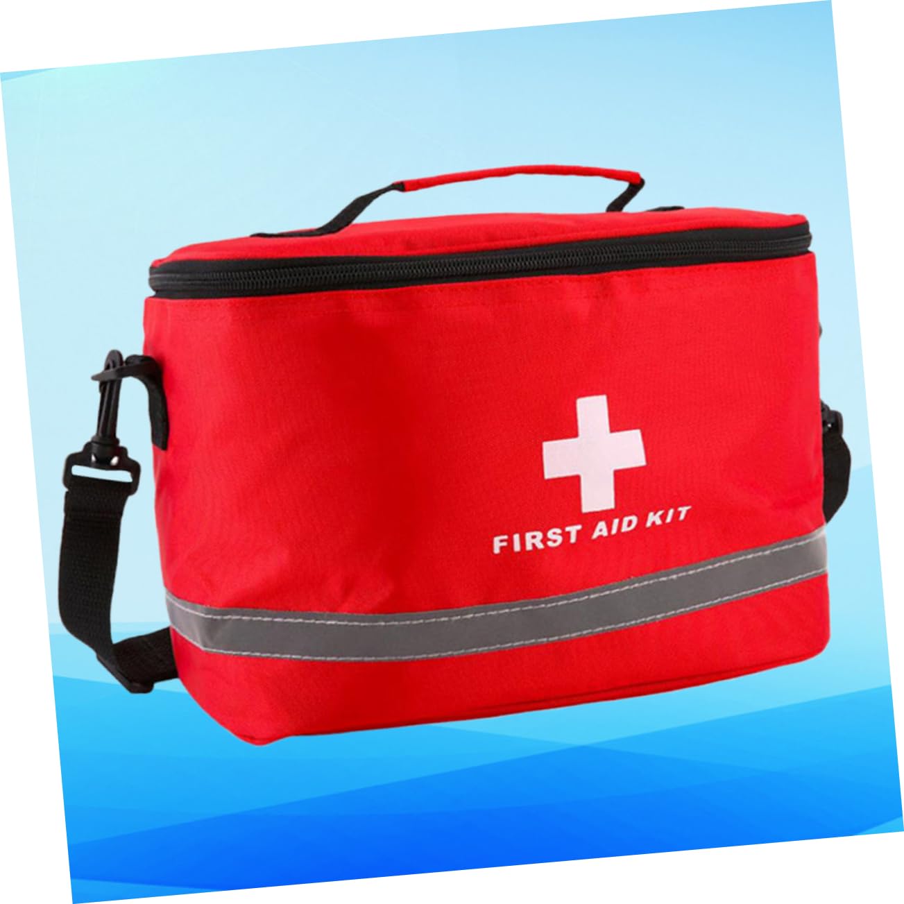 SOESFOUFU Cylinder Shape First Aid Bag for Travel Emergency Big Kit Bag Shoulder Strap Random Color