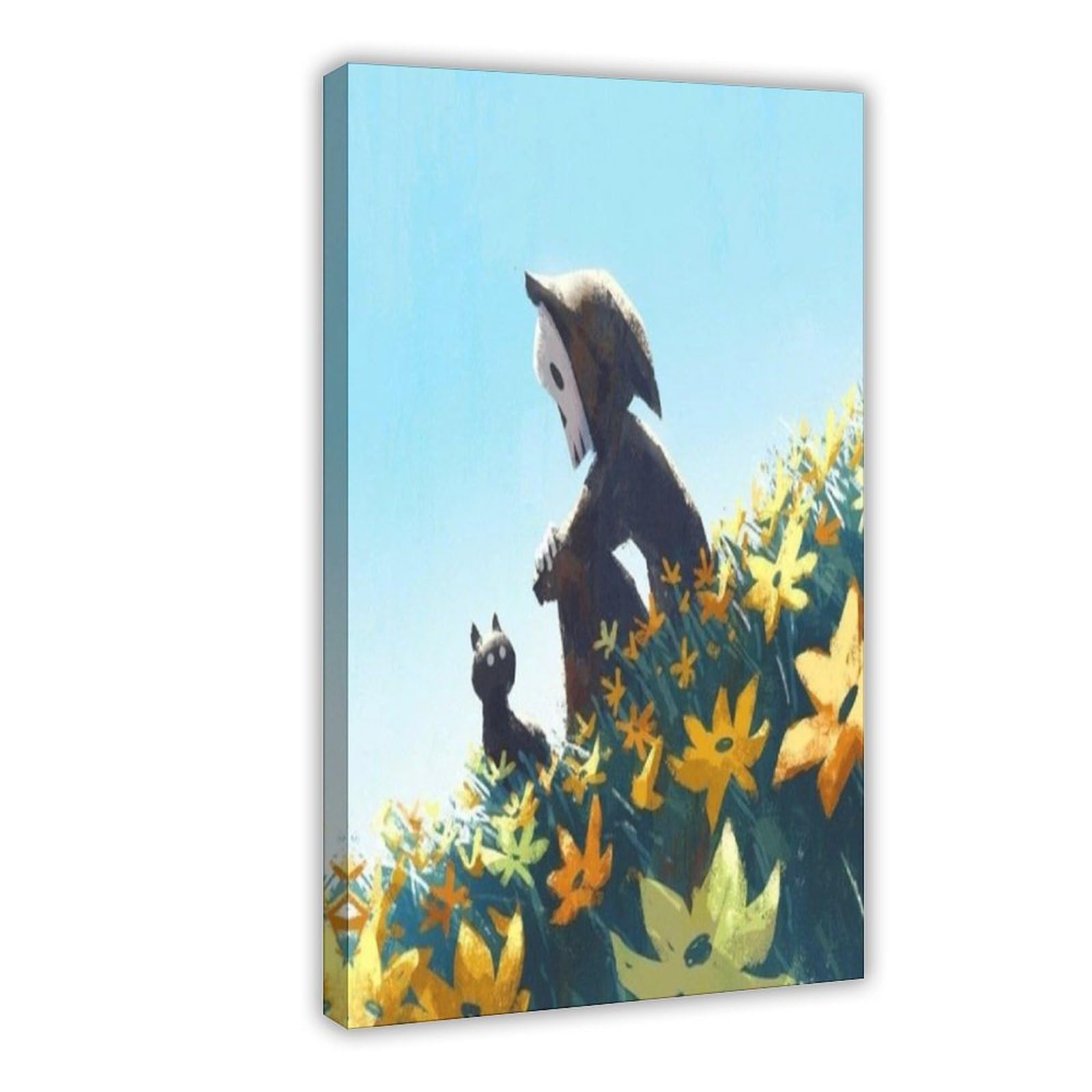 Bareronor Ghosts And Cats Funny (12) Canvas Poster Bedroom Decor Landscape Office Room Decor Gift 12" L X 18" W