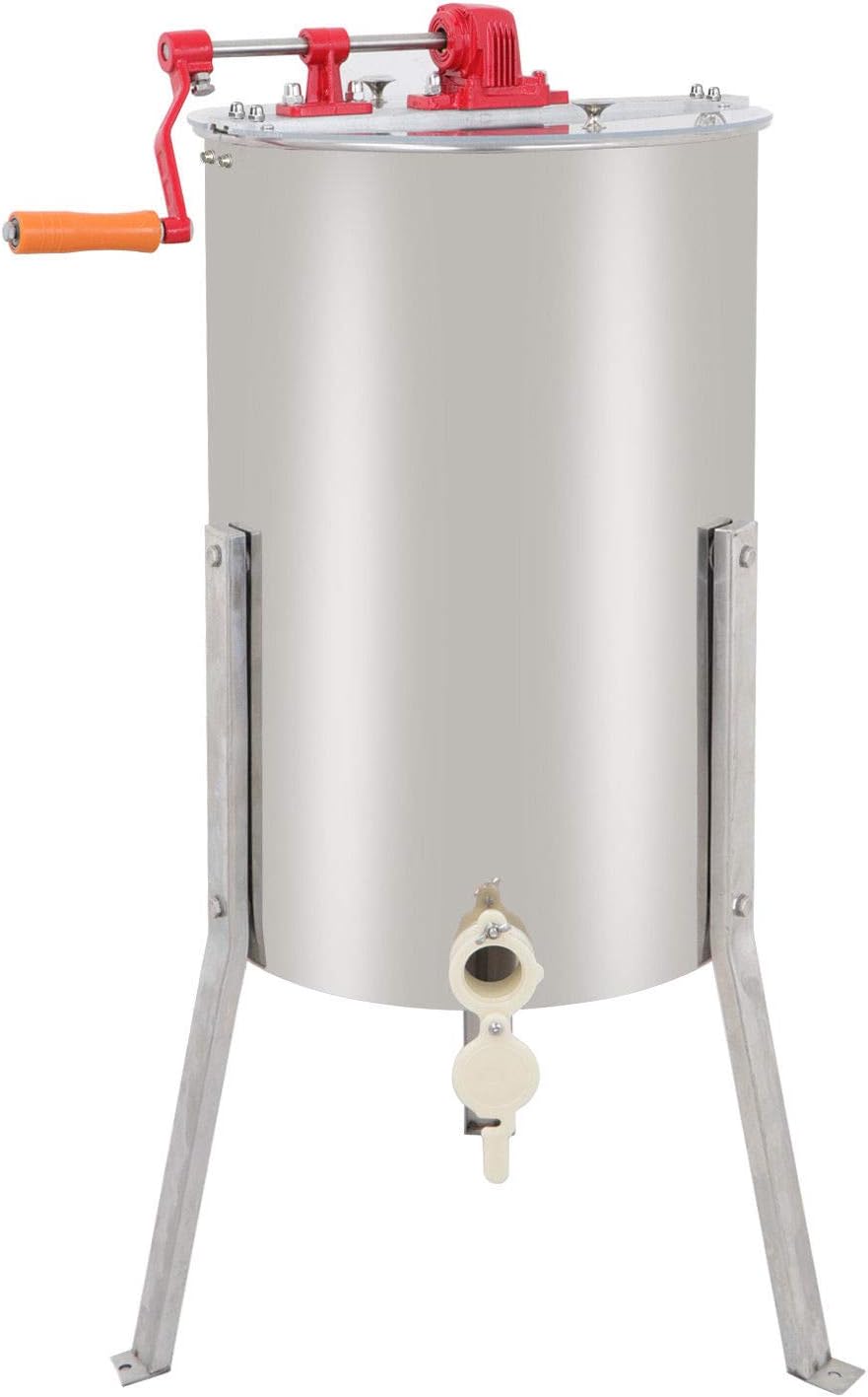 Stainless Steel 2 Frame Manual Beekeeping Honey Extractor