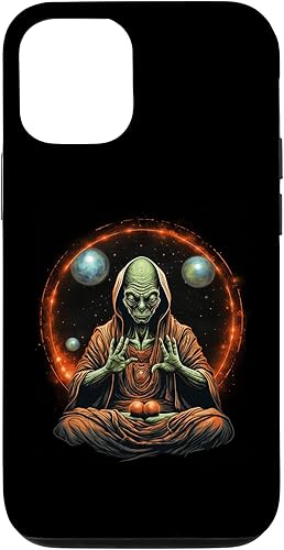 iPhone 13 Pro Alien Monk Meditation Yoga Monk In Space Case