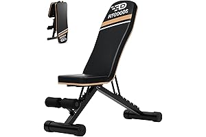 Assemble-Free Foldable Weight Bench Press for Home Gym, 660 LBS Capacity Incline...