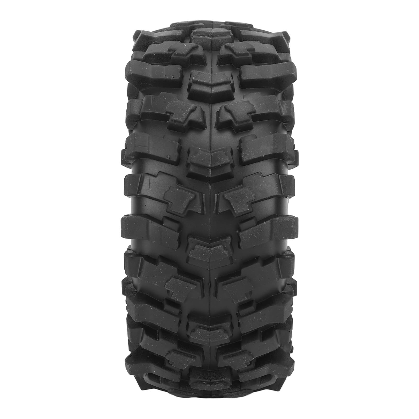 Dilwe Pneu de Voiture télécommandé, 4 Pièces Pneus sur Chenilles RC de 1,9 Pouces Pneus en Caoutchouc avec Insert en Mousse pour Voiture sur Chenilles 1/10 RC SCX10