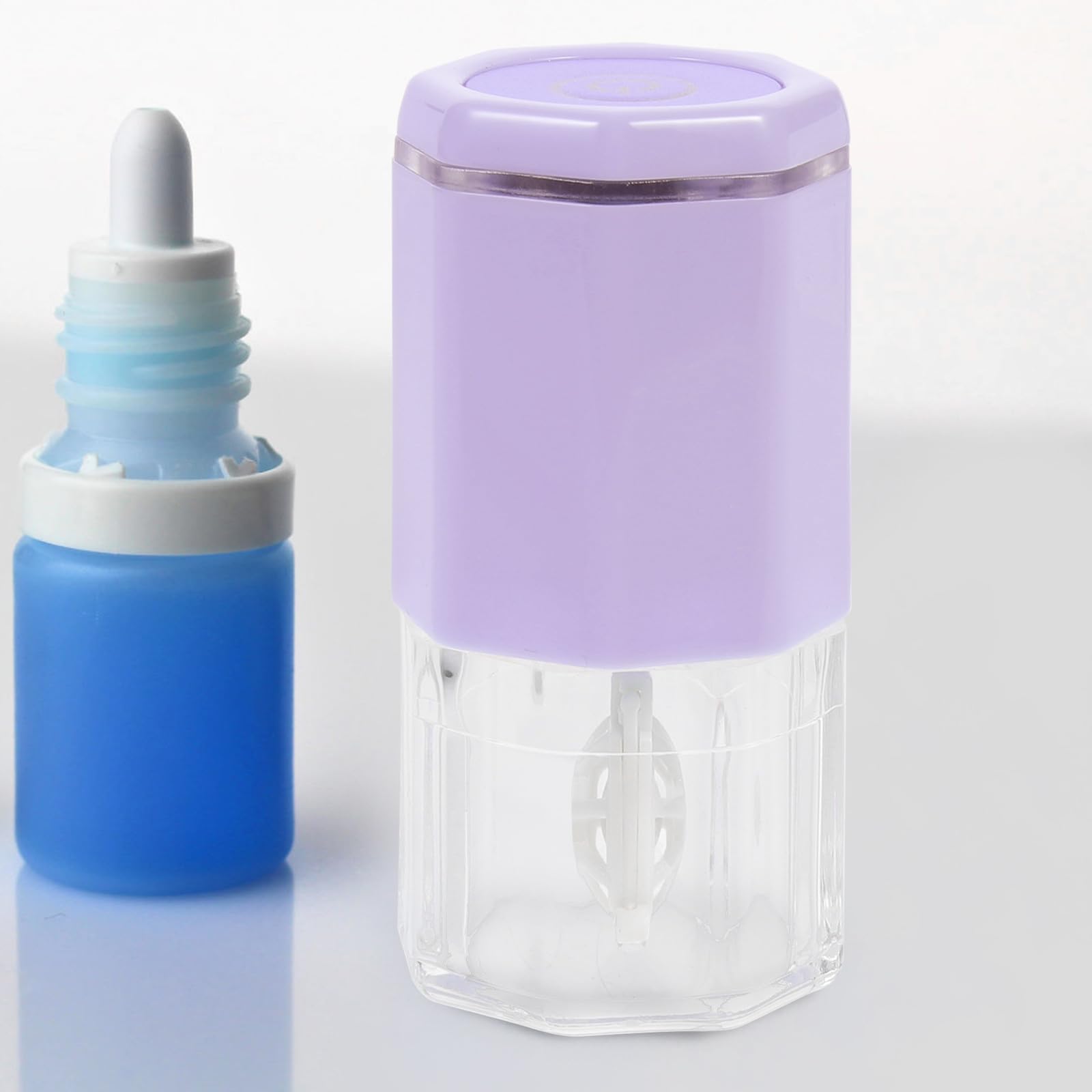 Pulitore per Lenti Elettrico Rotante Ricarica USB in Abs, Macchina Portatile la Pulizia delle Lenti per Casa e Viaggio