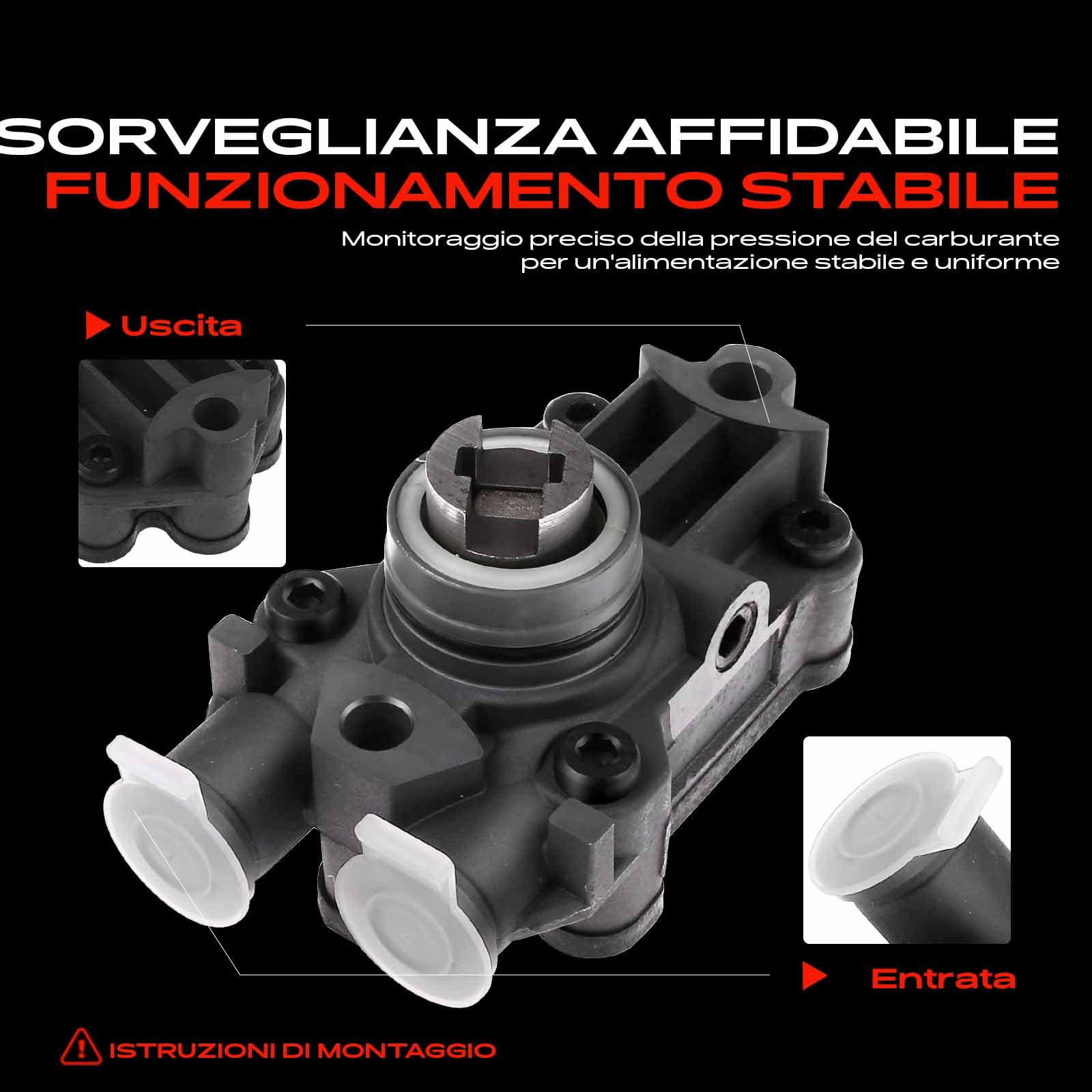 Frankberg Pompa carburante Pompa Diesel Unità pompa 12v senza filtro