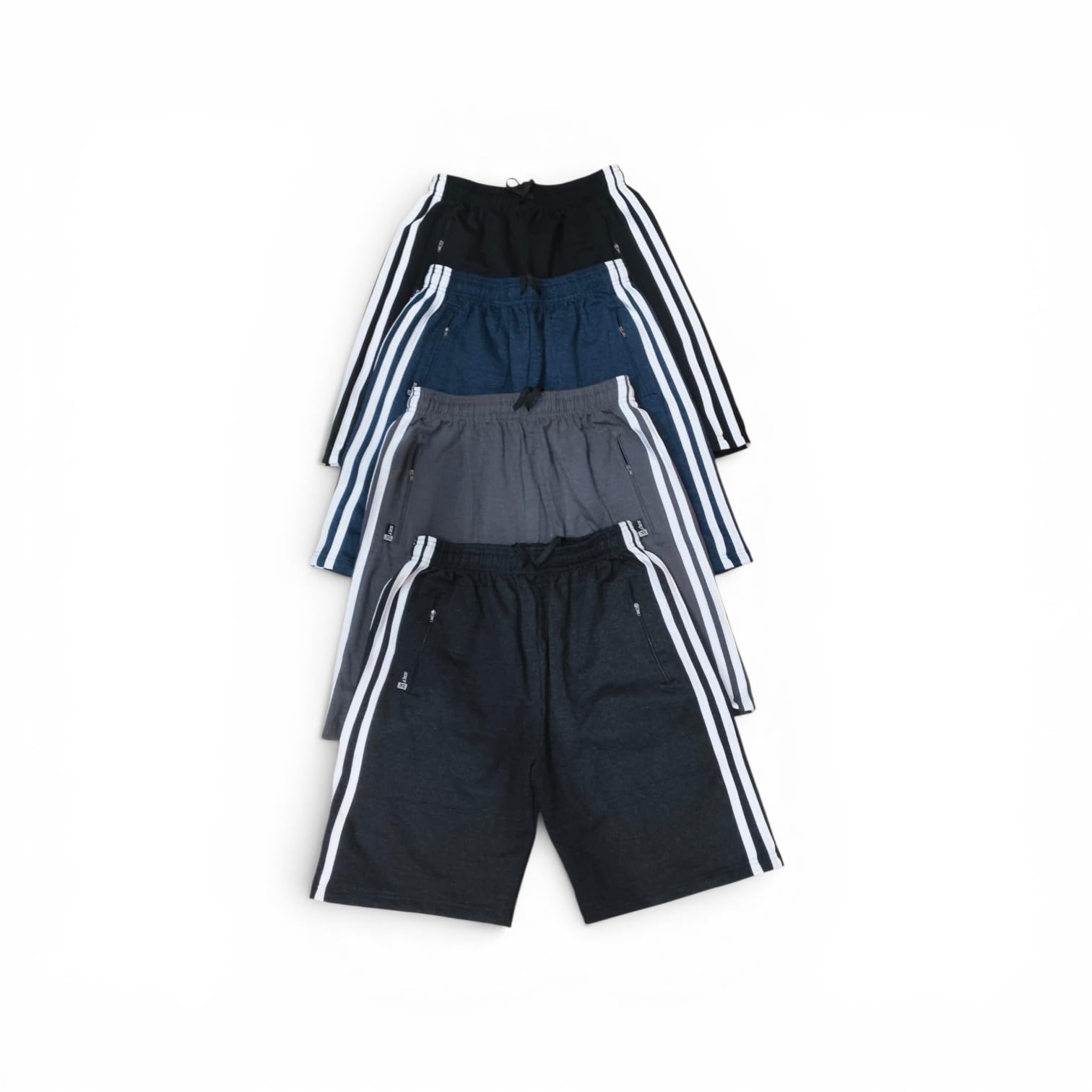 Men's Casual Cotton Shorts - Pack of 4 | Regular Shorts & Sportswear for Gym, Travel & Daily Use-image-35