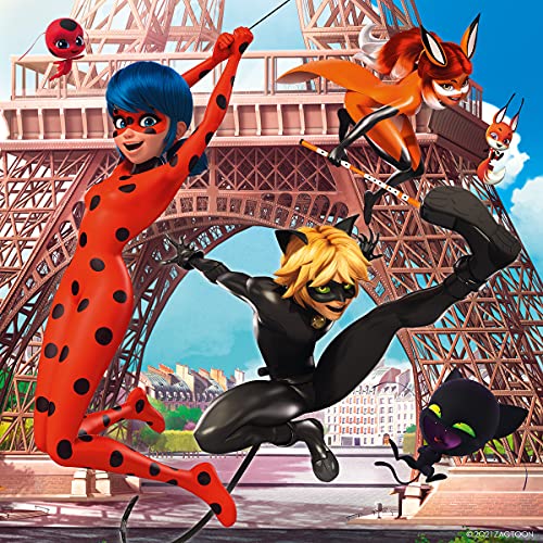 Ravensburger Kinderpuzzle 05189 - Unsere Helden Ladybug und Cat Noir - 3x49 Teile Miraculous Puzzle für Kinder ab 5 Jahren