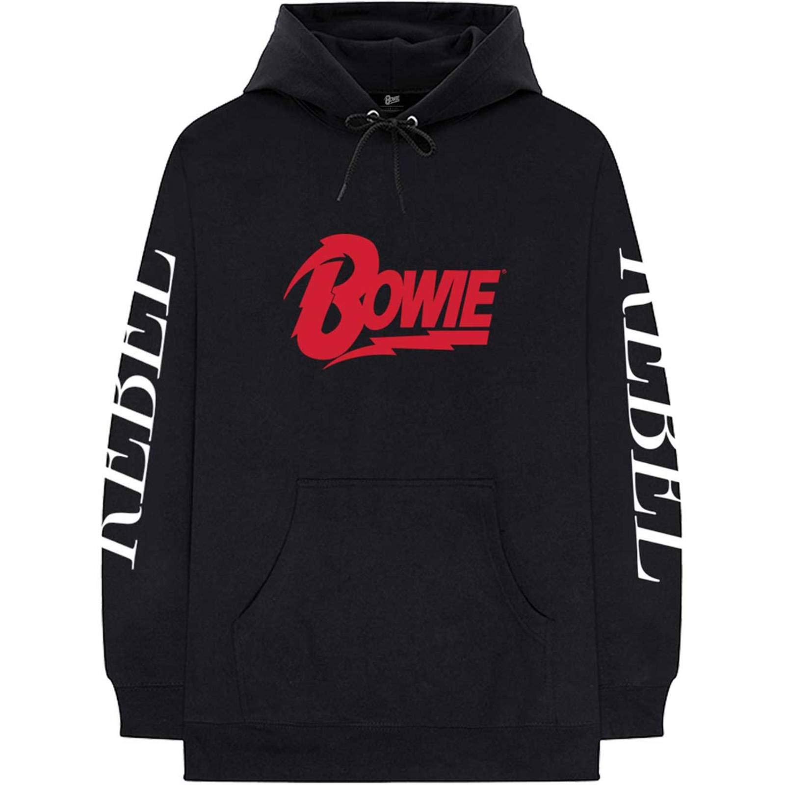 Band Monkey Unisex Multicoloured David Bowie Pullover Hoodie Rebel Rebel