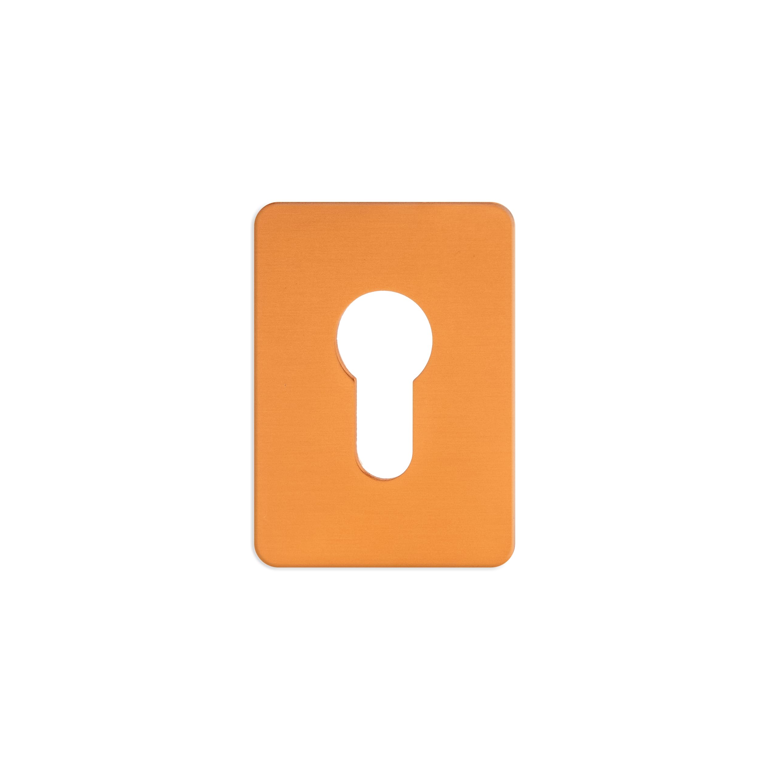 TSS Large Euro Escutcheon Stick On 65 x 47mm Gold (TSSEURESCG)