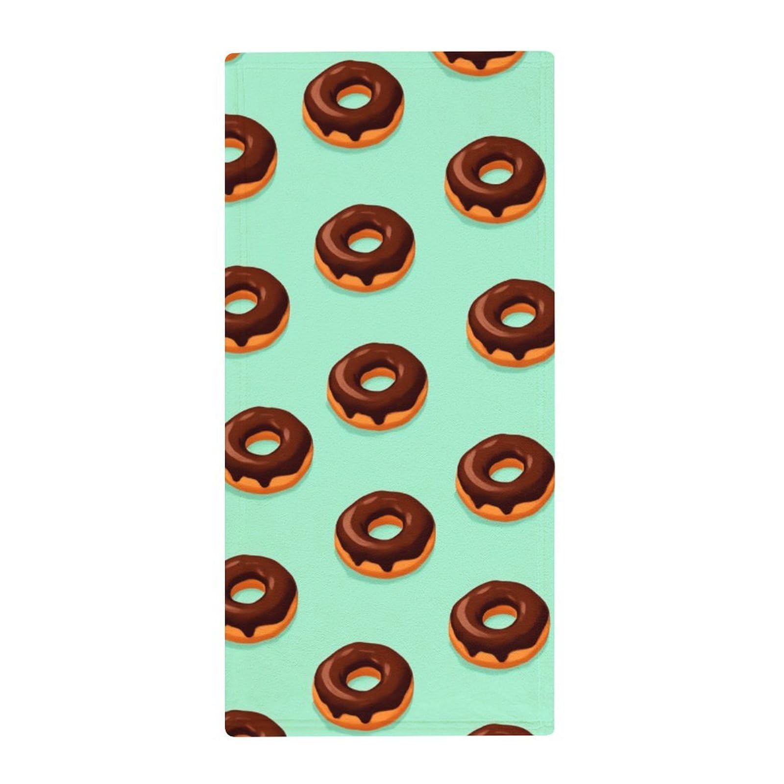 Anceky Ultra-Light Camp Towels, Funny Doughnuts Quick-Dry Absorbent Towels for Travel, Gym & Fitness Routines