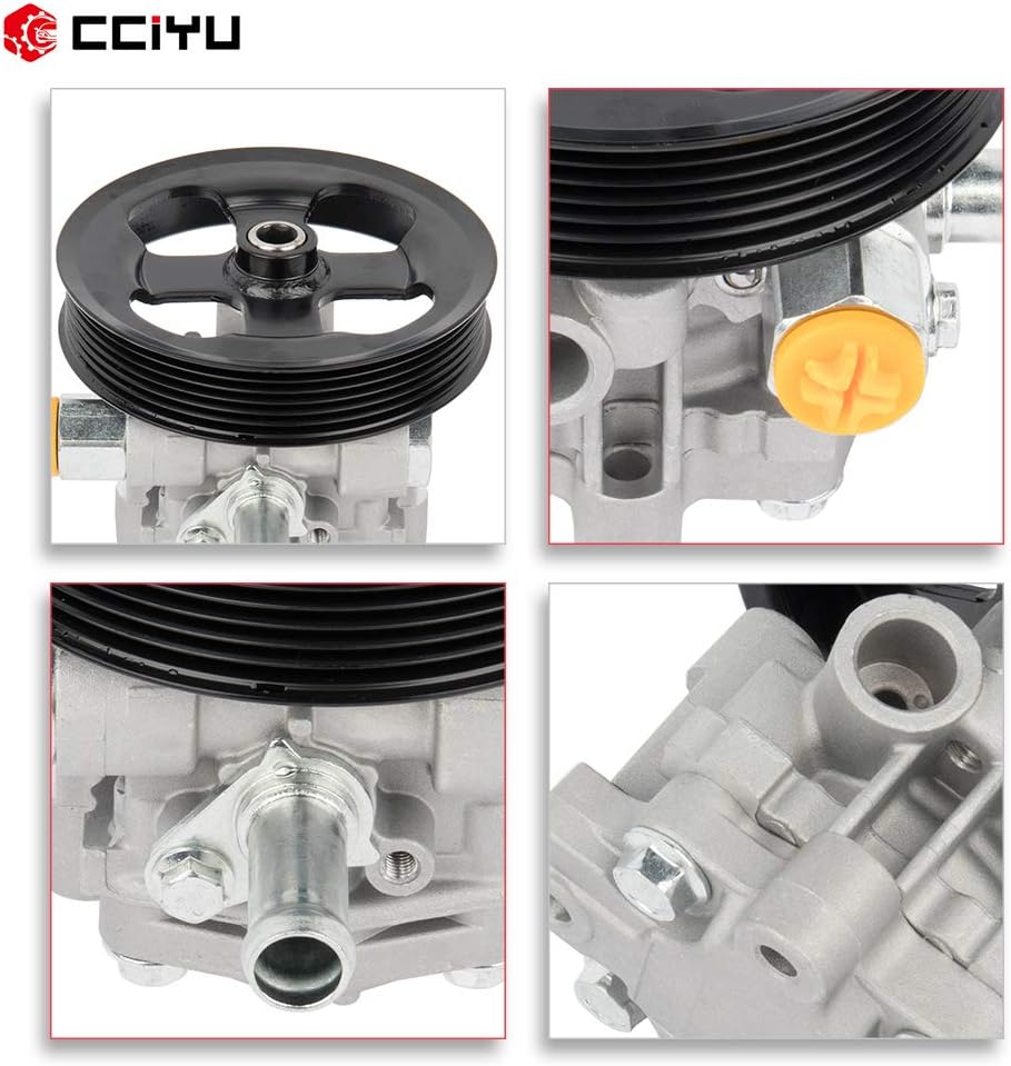 cciyu Power Steering Pump Fits for 2007-2012 for Dodge Caliber 2007-2017 for Jeep Compass 2007-2017 for Jeep Patriot 20-2401 Pump, 20-2401 Power Steering Assist Pump