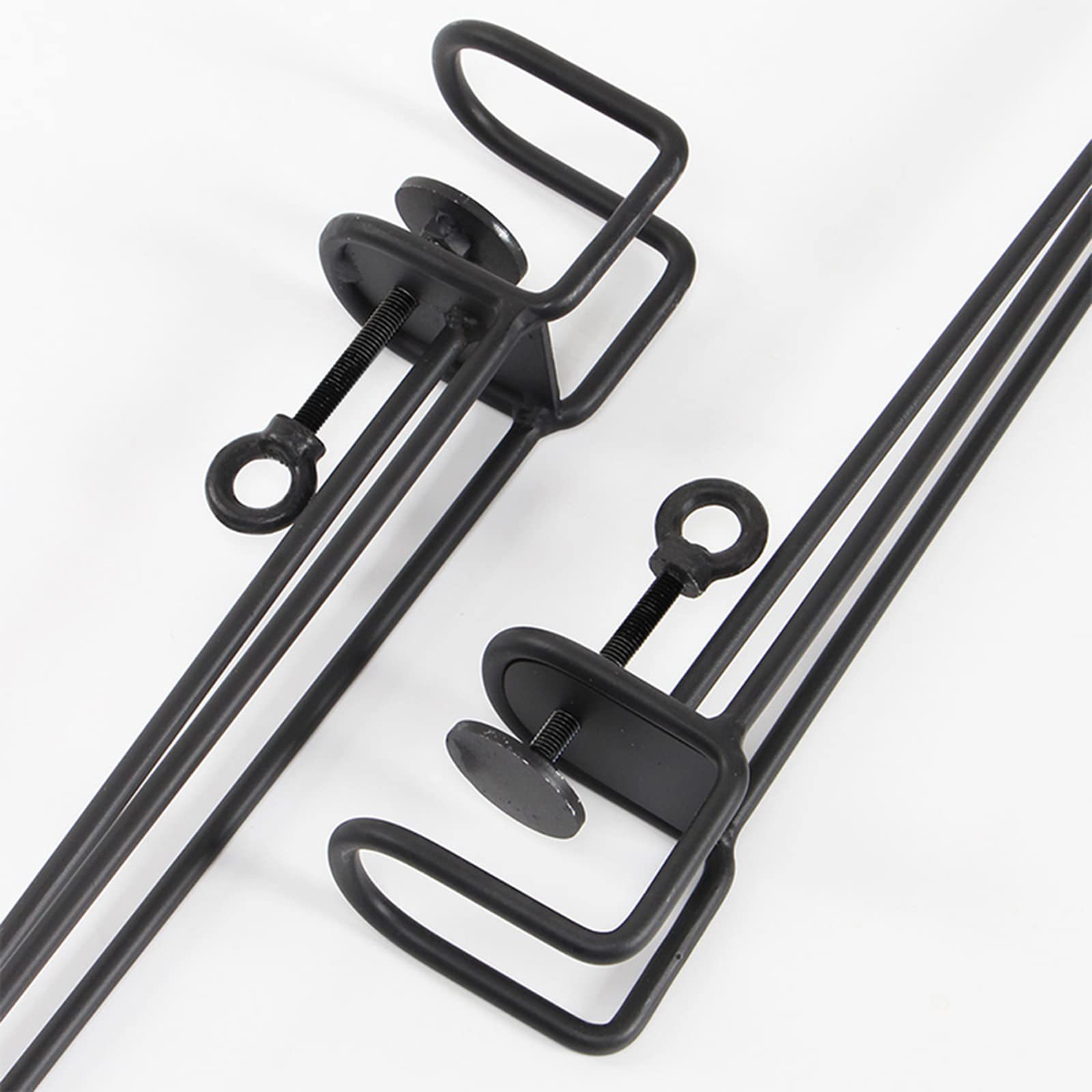 Regulowane metalowe nogi stołowe, konstrukcja w kształcie litery F, 4-pak do projektów mebli DIY, wysokość 45 cm - nie wymaga dziurkowania