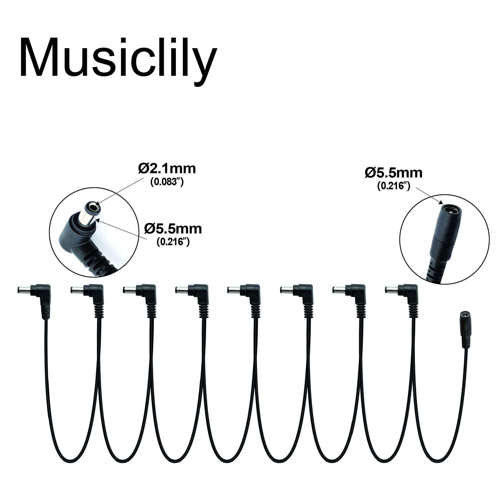 Cavo Daisy Chain Per Pedali Chitarra - Splitter Alimentazione 9V Da 1 A 2 Vie - Foto 3