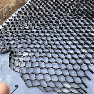 Grille de gravier flexible en nid d'abeille – 5 cm de haut pour allées, chemins, garage et jardin – Grille de sol durable et découpable pour remplissage d'herbe et de pierre.