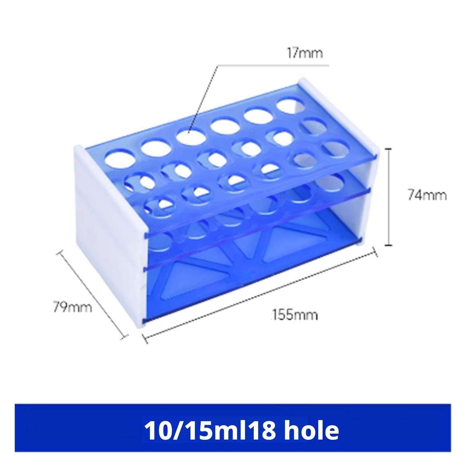Stojak na Tubę do Przechowywania Stojak Na Probówki Wielofunkcyjny Uchwyt Do Statywu Użytku Laboratoryjnego Probówki Rack(15.5x7.9x7.4)