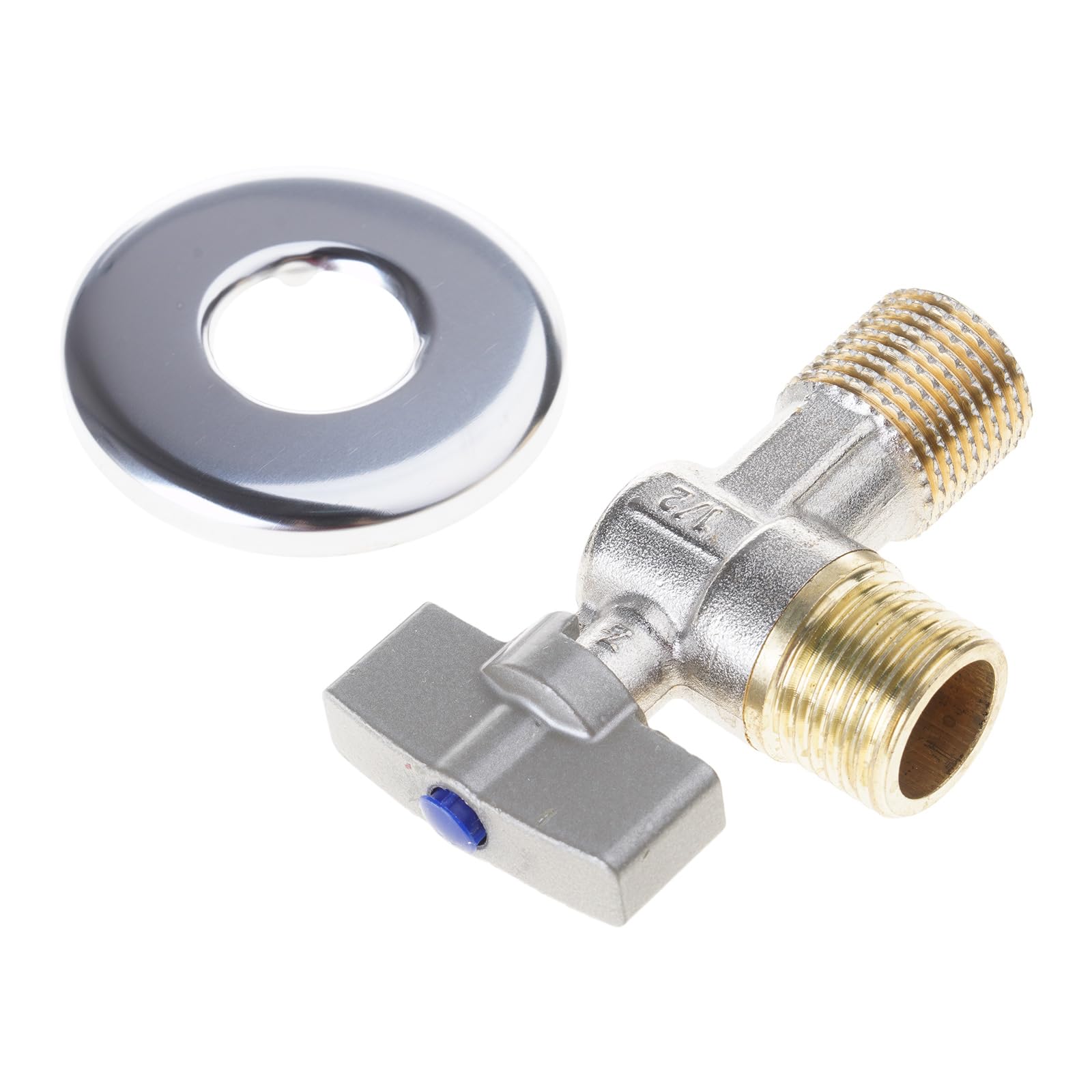 Yhplxyuus Bl Brass 1/2" Angles Valves With Easy Grip 1/4 Turn Handle Hot & Cold Water Valves For Various Plumbing Needs Sink Faucet