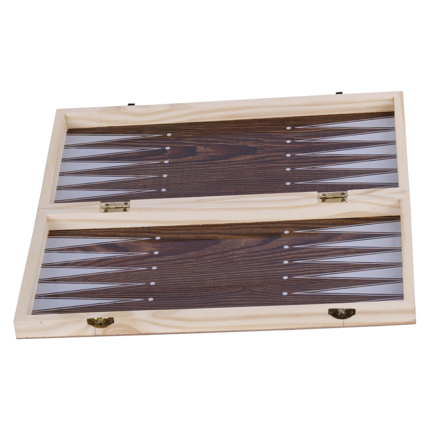 Kartique Juego de tablero de madera 3 en 1 de ajedrez, damas y backgammon tamaño 15 x 15 pulgadas